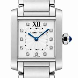 Cartier Tank Française Small WE110006 Diamond Dial Watch